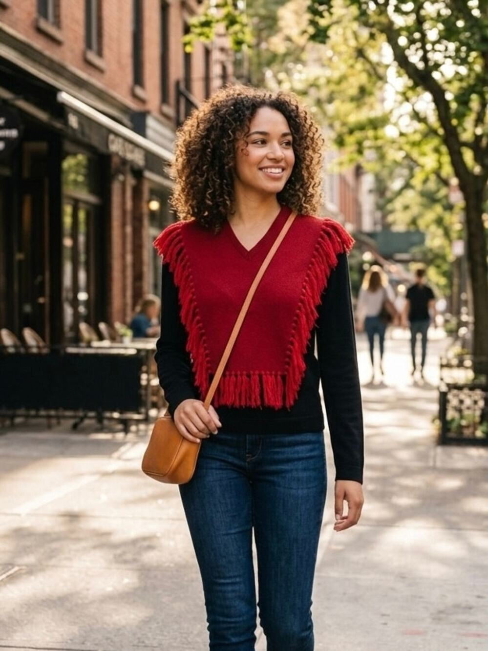 ALTUZARRA Ming Fringed Wool Sweater Size S